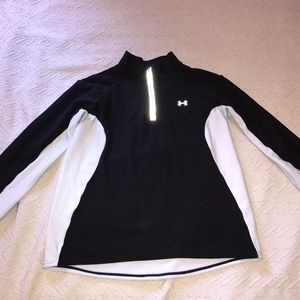 Grey and black Under Armour 3/4 zip pull over